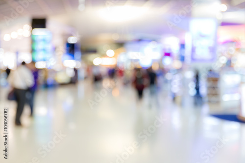 airport boarding area Blurred background