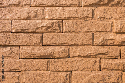 Sand stone brick wall surface  texture and background
