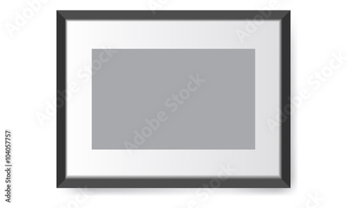 Realistic photo frame. Perfect for your presentations Vector illustration