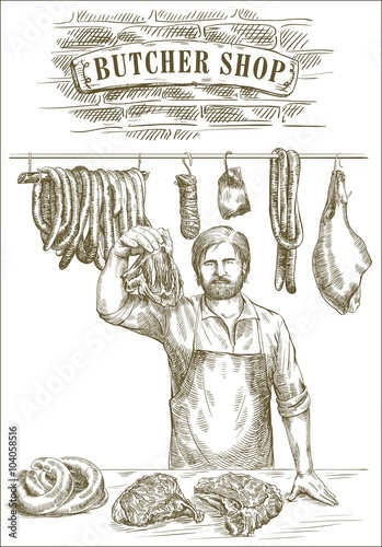 Butcher offers fresh meat