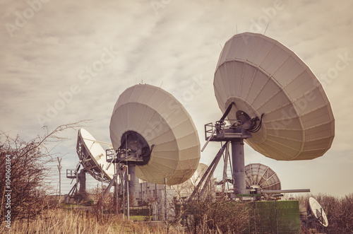 Canvas Print huge sattelite dish