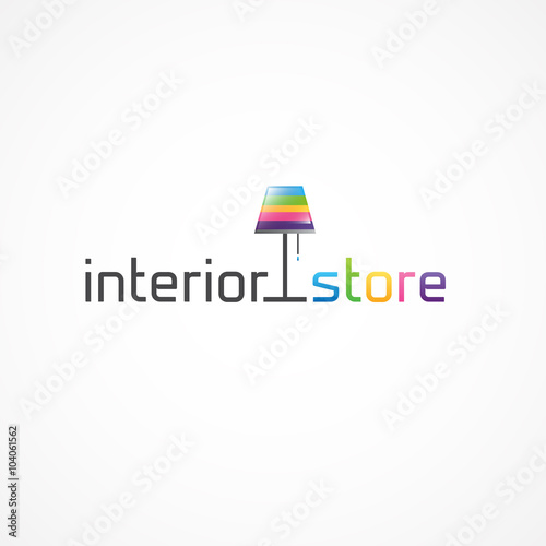 Interior store. Bright original drawing, on the interior.