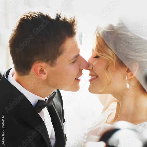  caucasian happy romantic young  couple celebrating their marria © IVASHstudio
