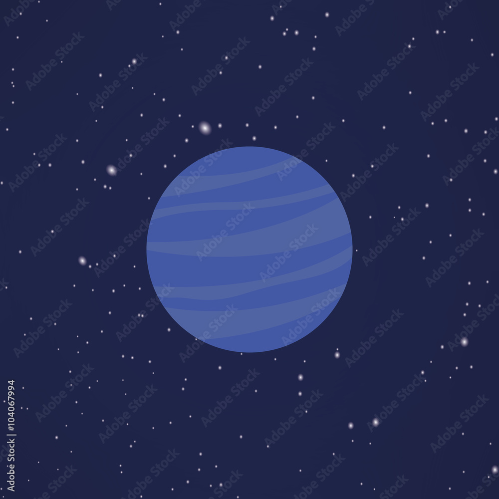 Abstract Cartoon planet