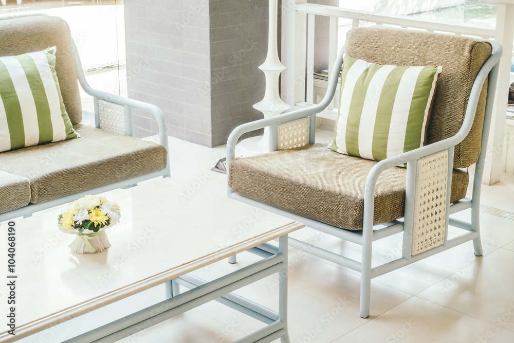 Fototapeta premium Pillow on sofa