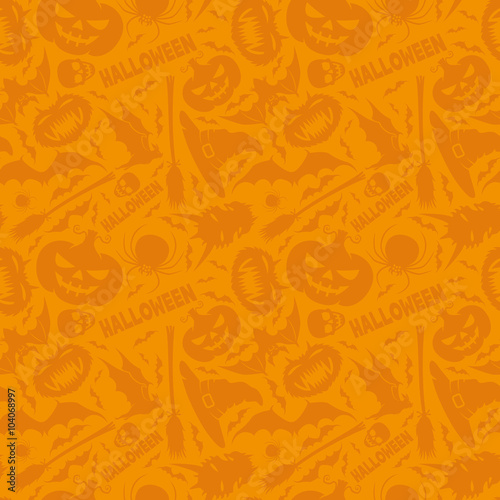 Halloween pattern for seamless background.
