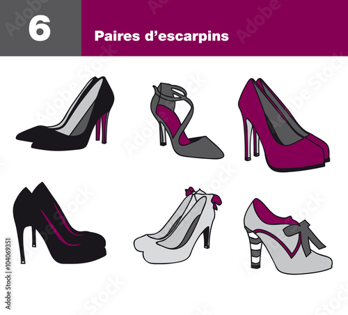 Icône escarpins, chaussures à talon