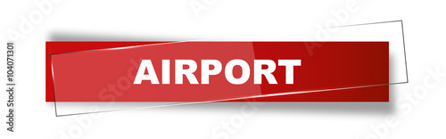 Button | Schild | Airport