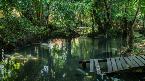 The beauty of nature and reflection in Khanom town , Thailand