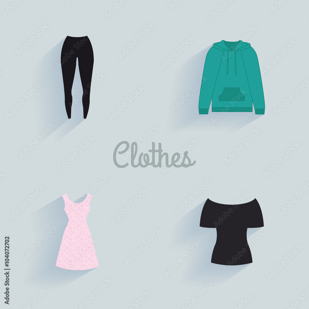 Abstract clothes objects Abstract clothes objects