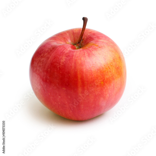 red Apple on white background