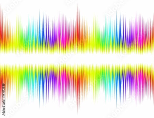 Color sound wave. 