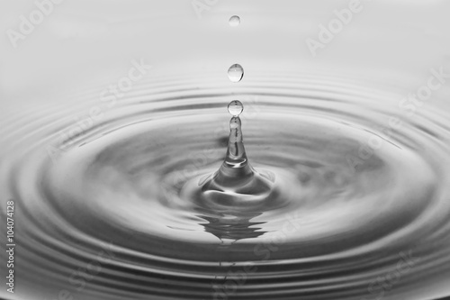 Water drops with no color on backgrounds