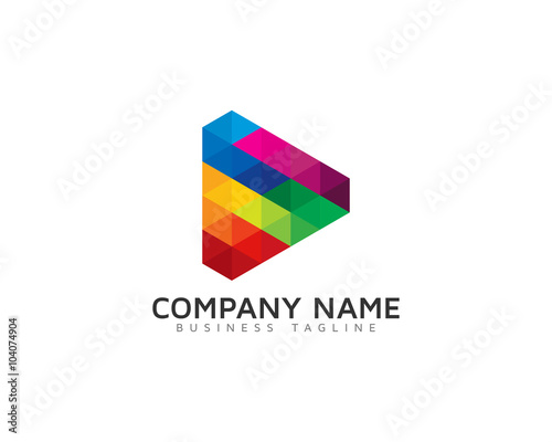 Video Color Logo Design Template