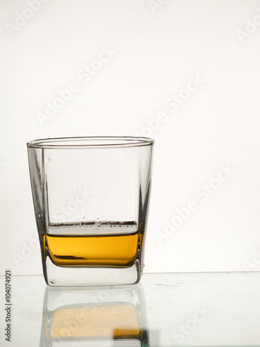 whisky in glass