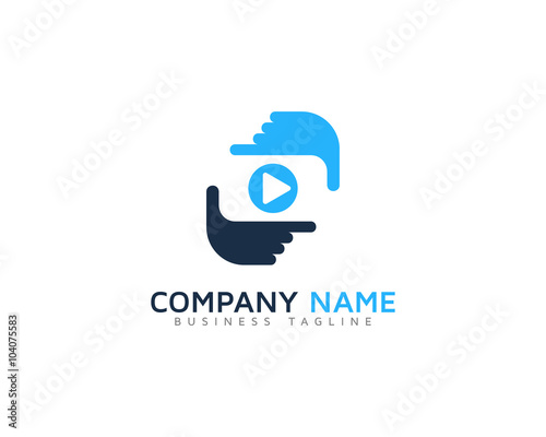 Video Frame Logo Design Template