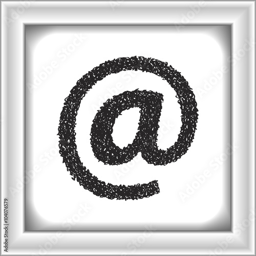 Simple doodle of an email symbol