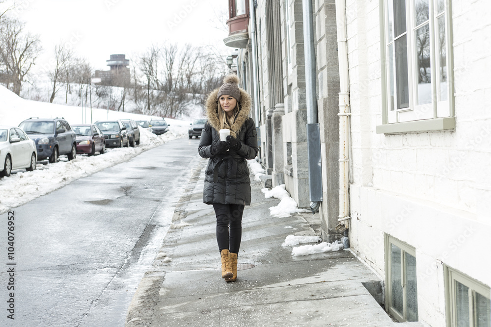 glamorous winter portrait of a girl outside glamorous winter portrait of a girl outside