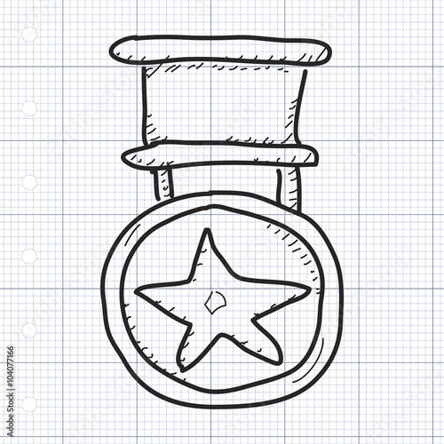 Simple doodle of a medal