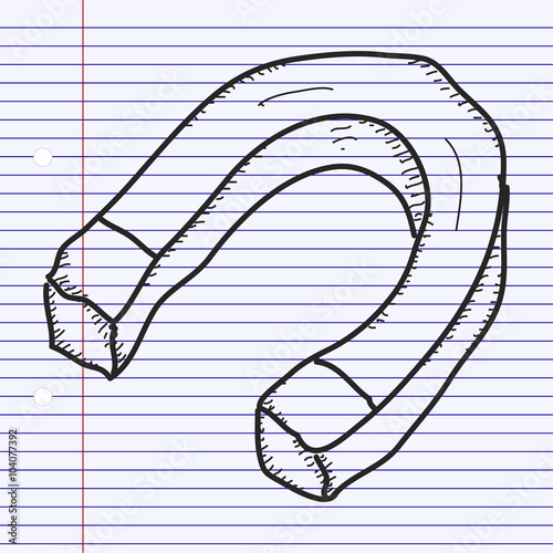 Simple doodle of a magnet