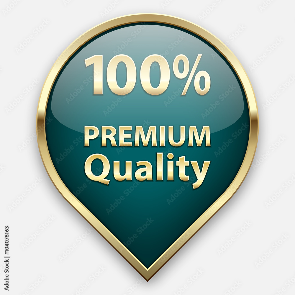 Green 100% premium quality plate in golden frame Green 100% premium quality plate in golden frame