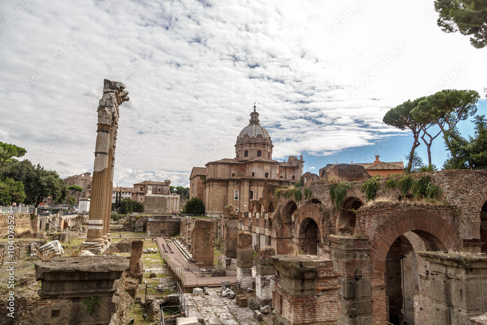 Ancient Roman Forum View