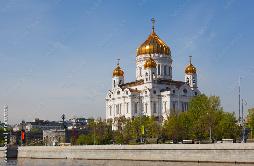 Cathedral In Honor Of Christ The Savior In Moscow, Russia