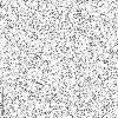 Seamless Cross Pattern. Vector geometric monochrome background.