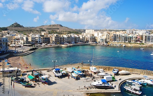Marsalforn, Malta – September 27, 2013. View over Marsalforn. photo