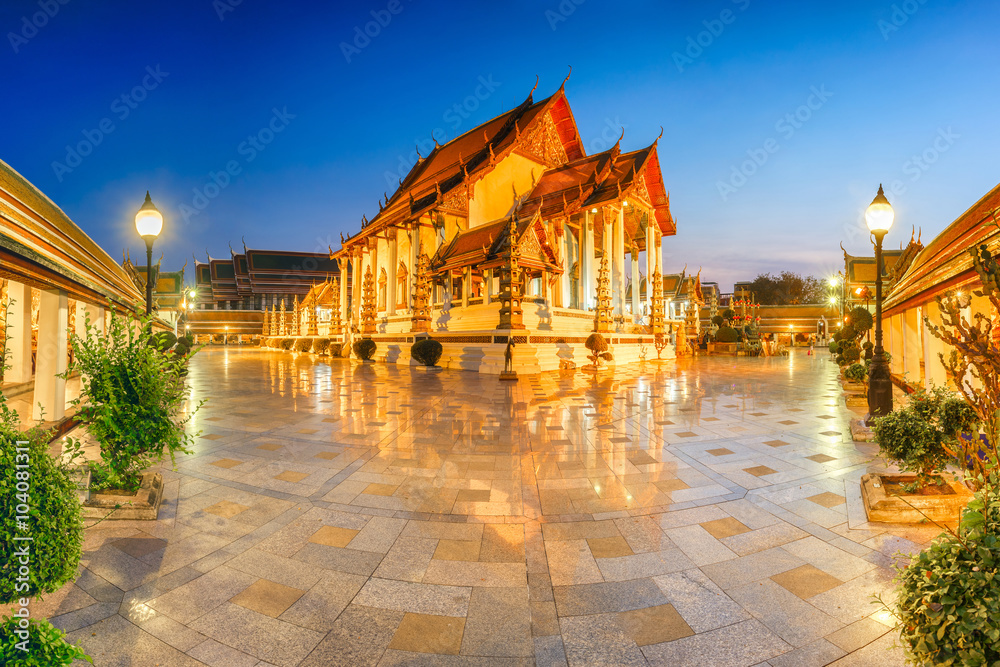Wat Suthat Thep Wararam is a Buddhist temple in Bangkok, Thailand. It is a royal temple of the first grade, one of ten such temples in Bangkok.