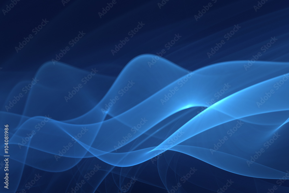 Blue Waves - Modern Abstract Background Blue Waves - Modern Abstract Background