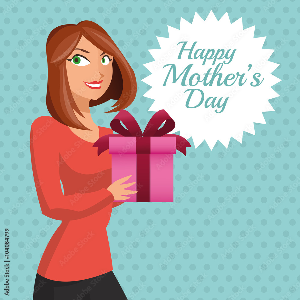 Happy mothers day design 