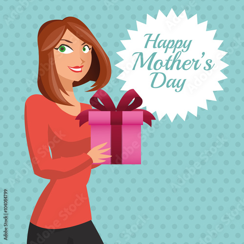 Happy mothers day design 