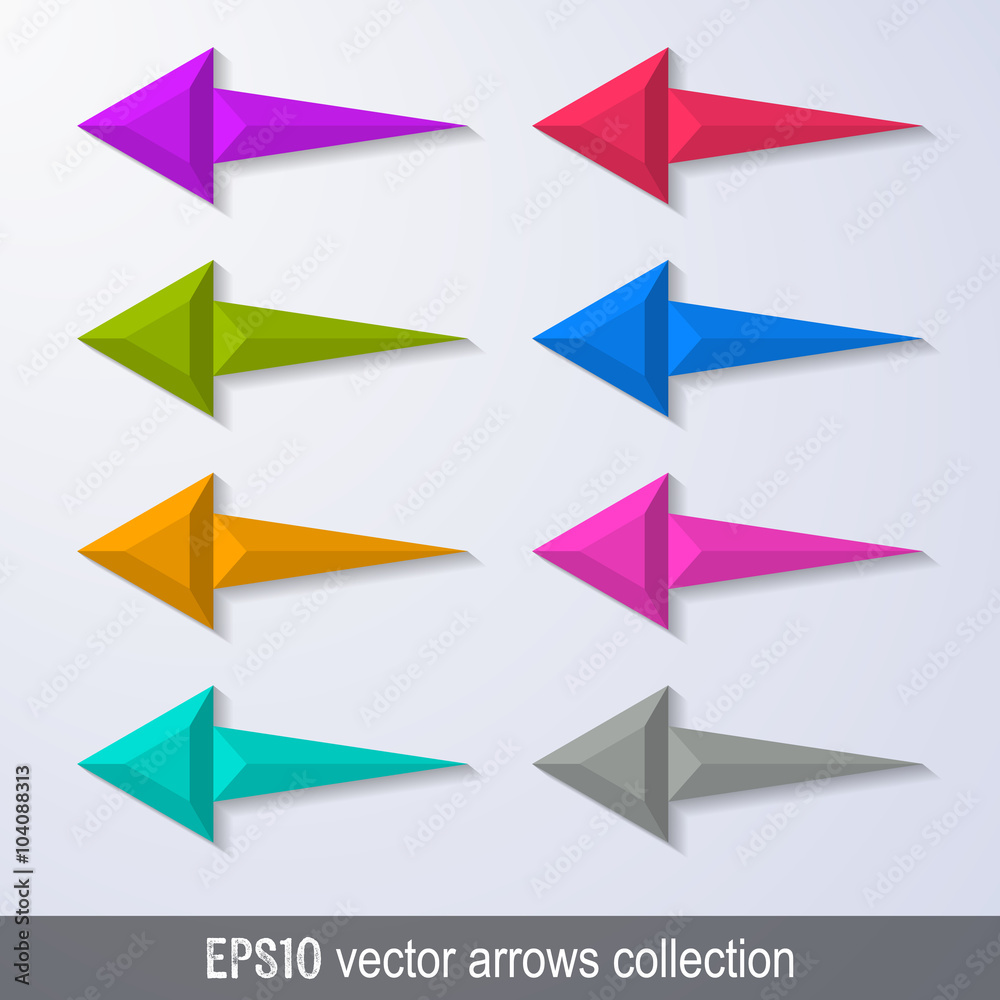 Arrows design elements collection Arrows design elements collection