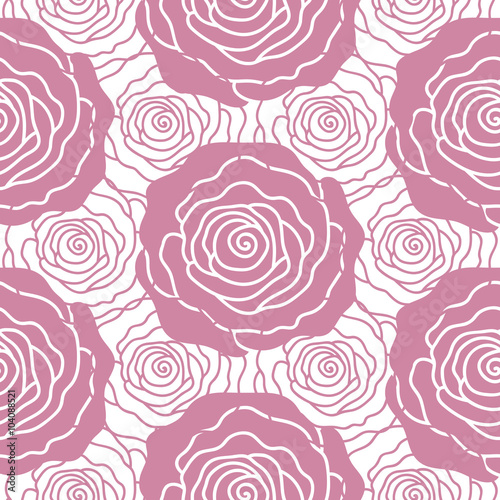 Seamless background of roses