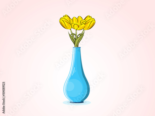 spring tulips in vase 2