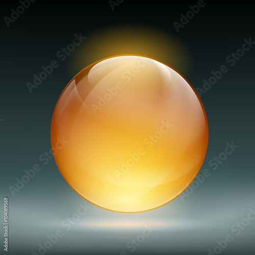 transparent sphere vector