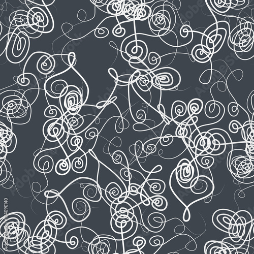 Seamless Background with tangle doodle patterns