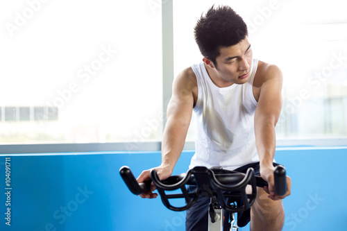 people working out in modern gym