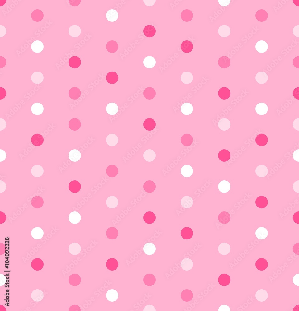 Pink polka pattern