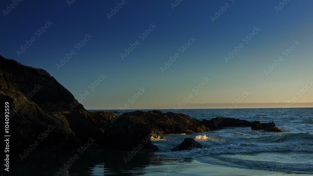 Northern California Beach - A motion control slider move along a northern California beach coastline at sunset. Northern California Beach - A motion control slider move along a northern California beach coastline at sunset.