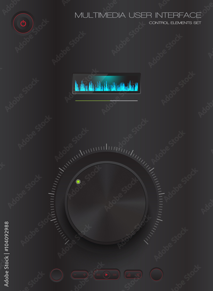 Multimedia user interface buttons Multimedia user interface buttons