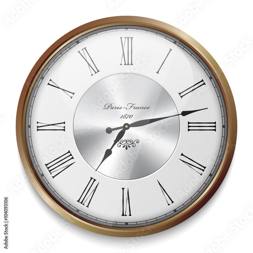 Vintage clock illustration