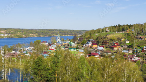 the old Russian city of Ples on the Volga River, Russia