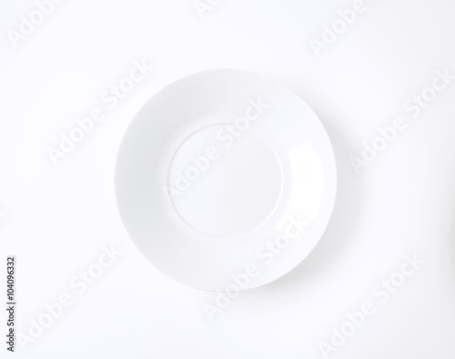empty white saucer