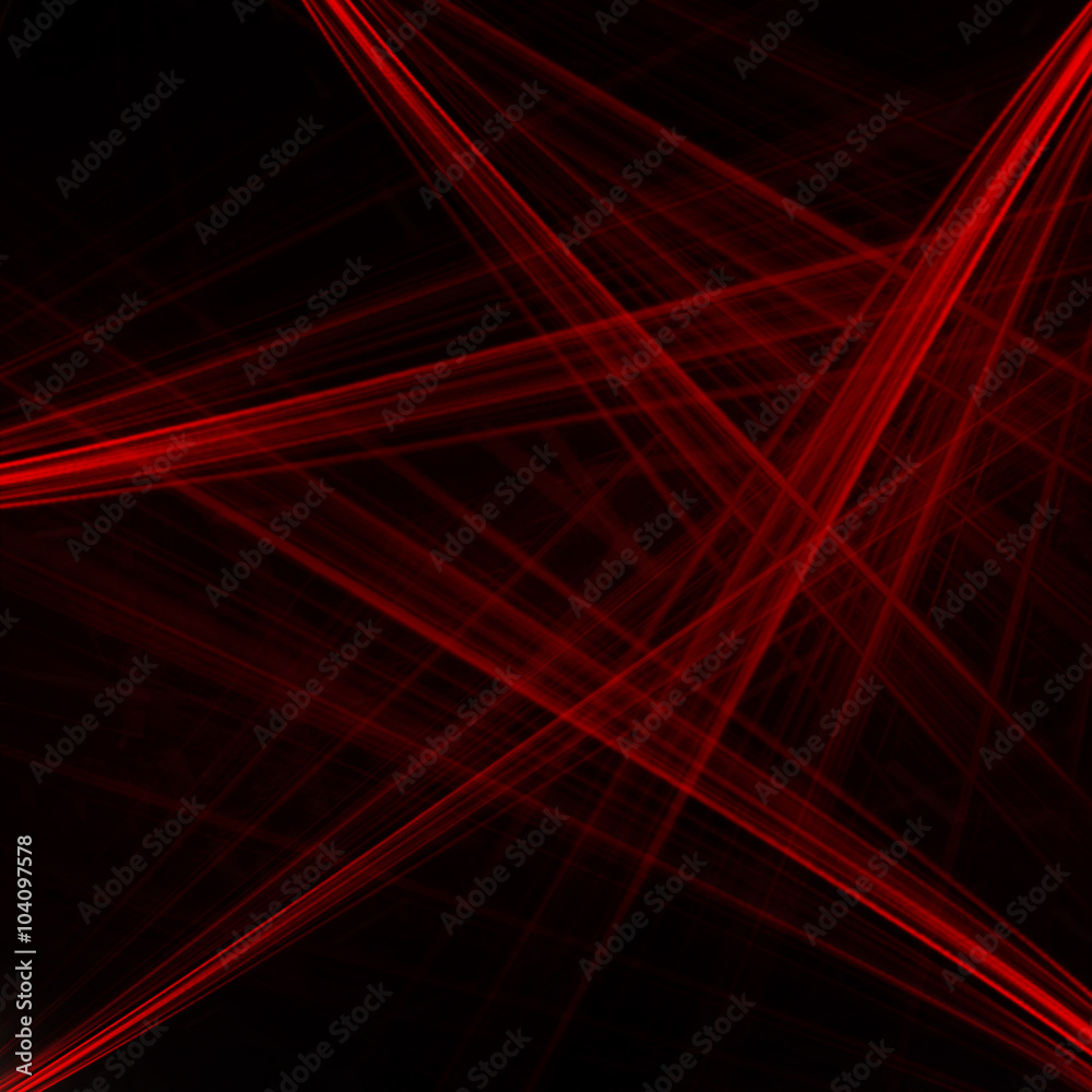 Abstract background of the red laser beams Abstract background of the red laser beams
