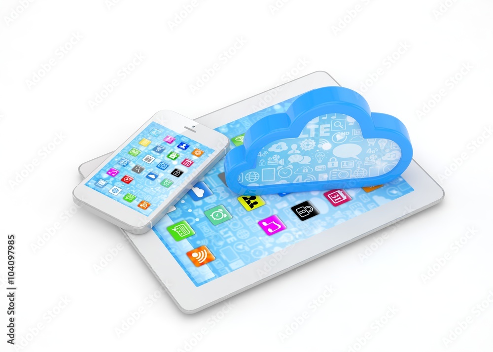 tablet pc, smart phone and cloud tablet pc, smart phone and cloud