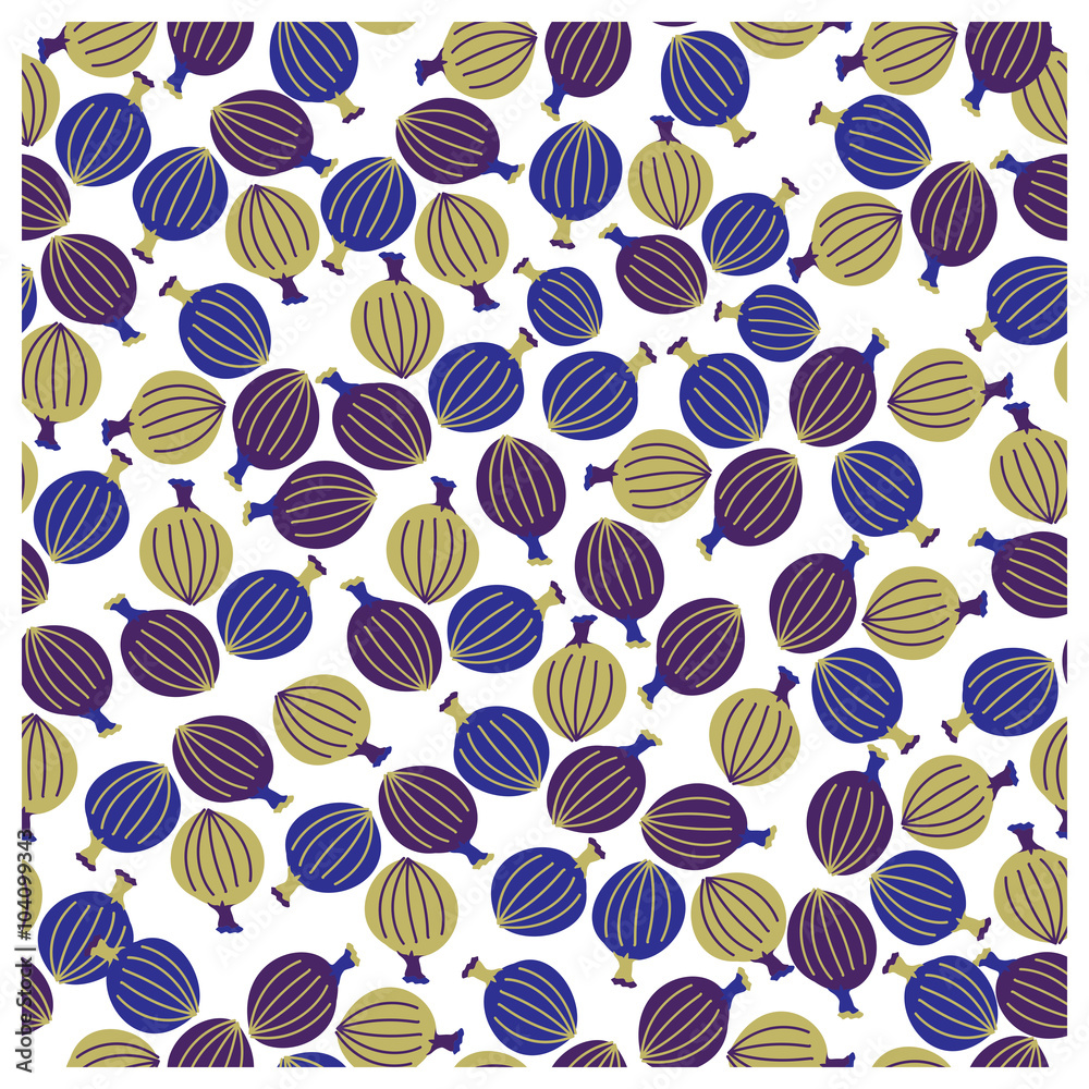 Leaves,fruits and Flowers seamless pattern Leaves,fruits and Flowers seamless pattern