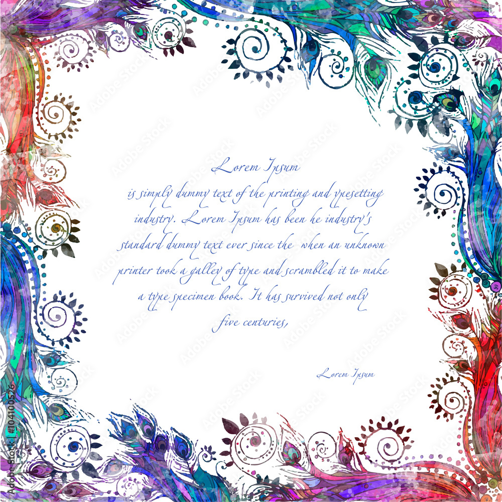 Beautiful card vector