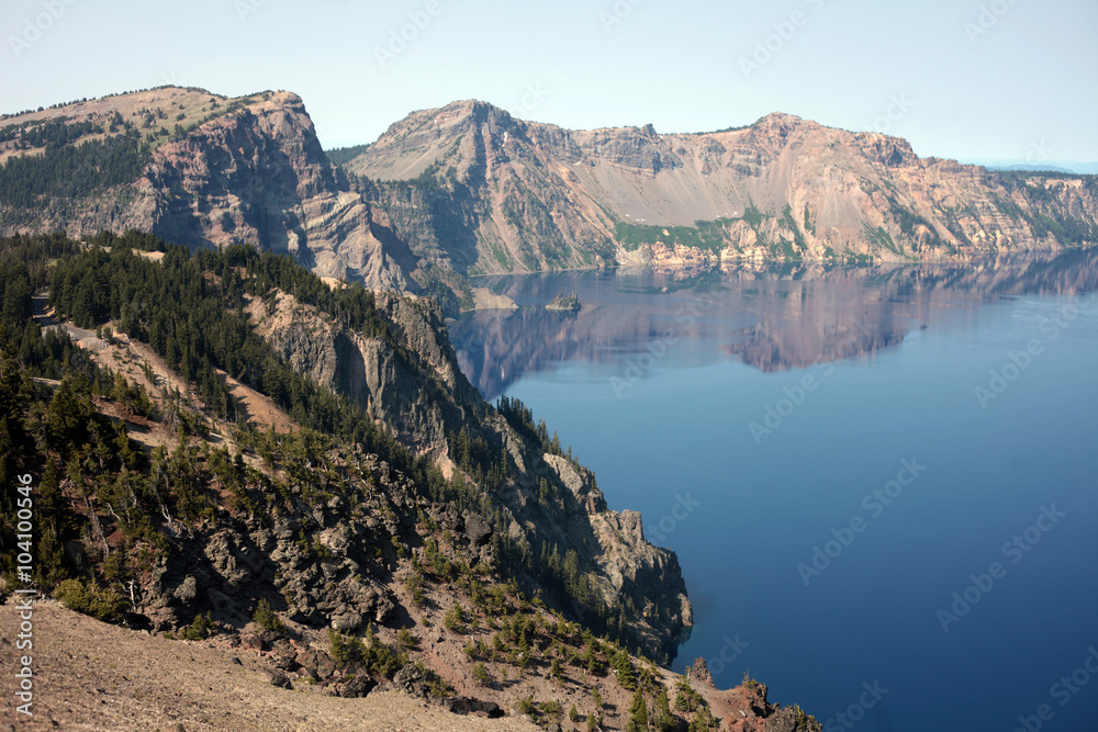 Crater Lake, the seventh deepest in the world, was formed after the explosion of Mount Mazama about ten millennia ago, and it is now Oregon’s only national park.